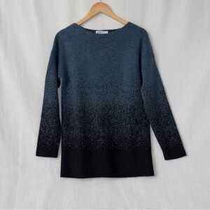 Ricki's | Blue & Black Ombré Gradient Knit Tunic Sweater | US S